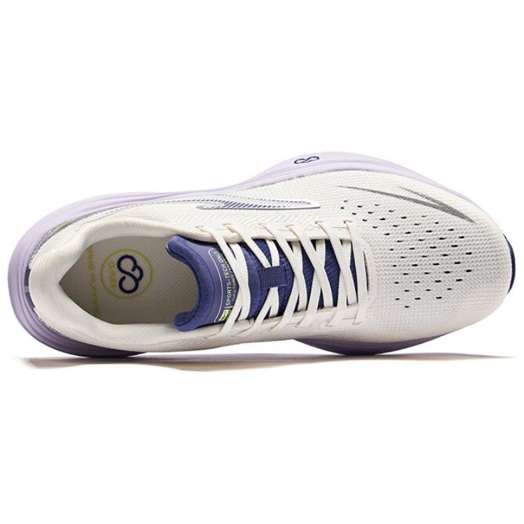 Erke Slip Resistant And Breathable Coverage Low top Casual Running Shoes Women’s White Purple