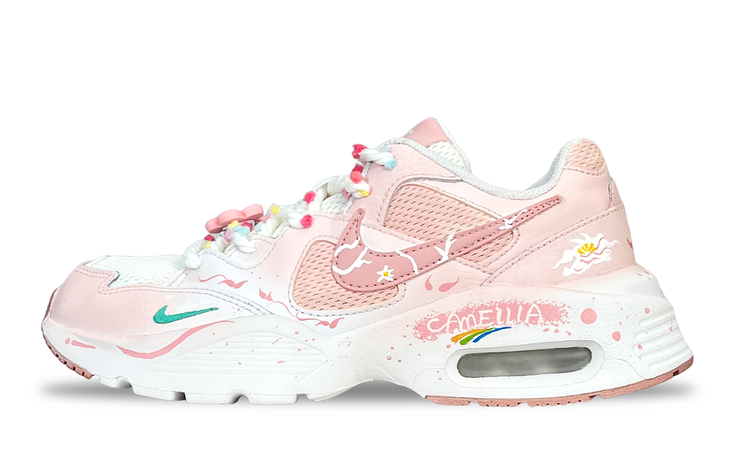 Nike Air Max Fusion Running Shoes Women’s Low Top White