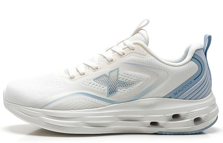 XTEP Cushioning Breathable Low top Running Shoes Men’s Sail White/Dusty Blue