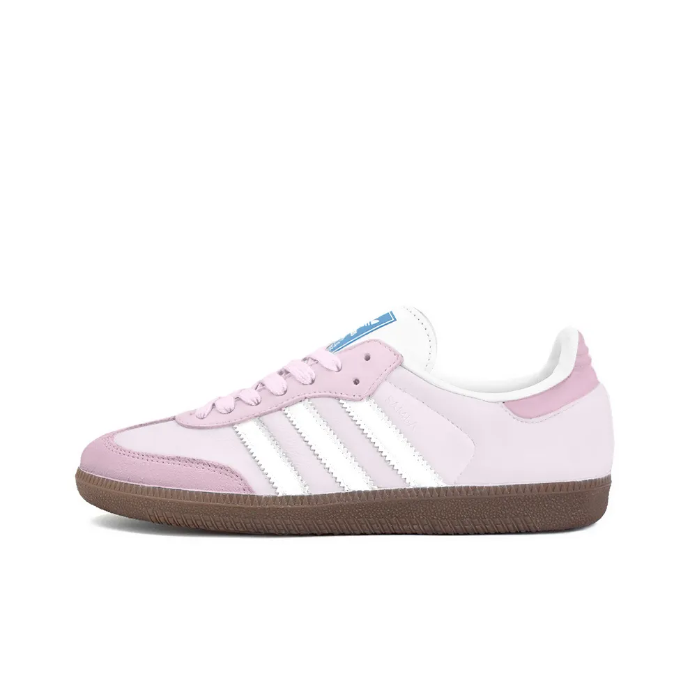 Adidas Originals SAMBA OG Slip Resistant Abrasion Resistant Low top Skateboard Shoes Unisex Pink