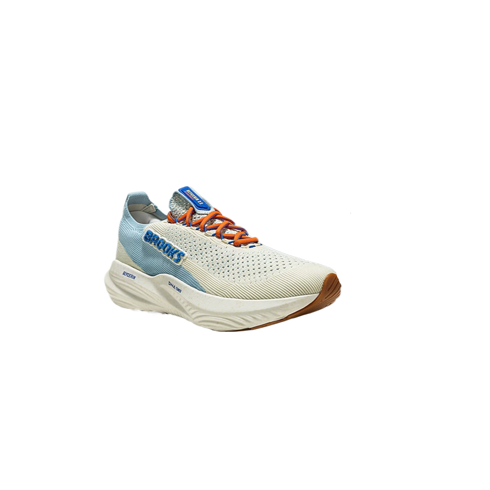 Brooks Glycerin 22 Fabric Cushioning Abrasion Resistant Breathable Low top Running Shoes Men’s Blue White