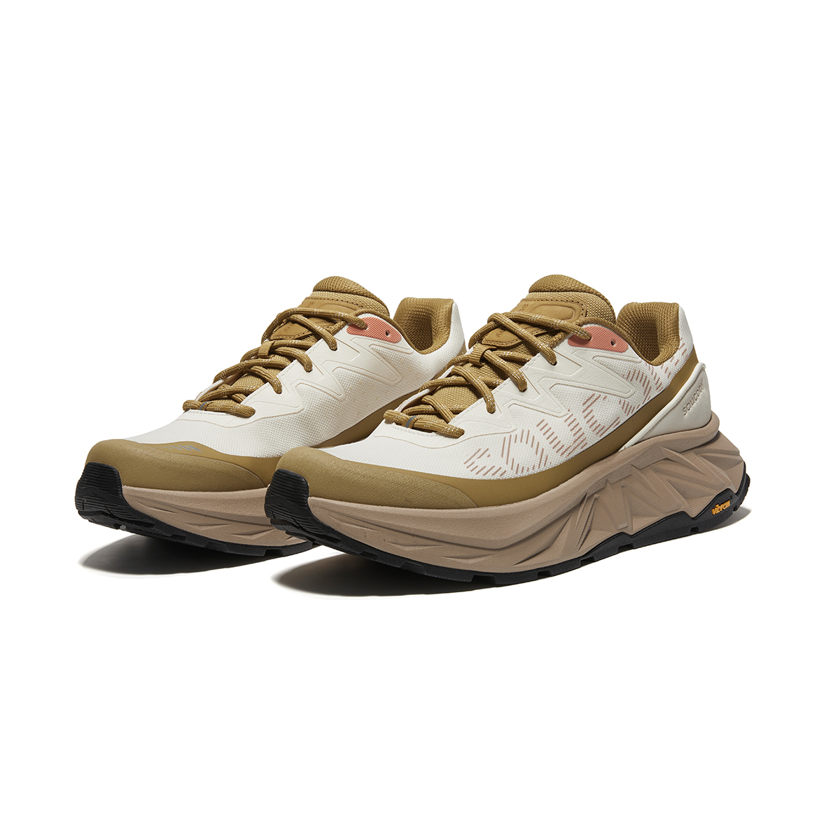 Saucony TRIGON ULTRA Speed Low top Running Shoes Unisex Beige Green