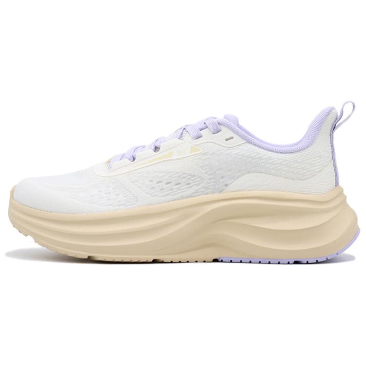 361° Cushioning Slip Resistant Low top Casual Running Shoes Women’s White Rice Purple
