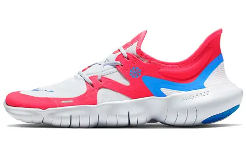 Nike Free RN 5.0 JDI barefoot comfort, shock absorption, non-slip, wear-resistant, low-top training running shoes, men's red, white and blue
