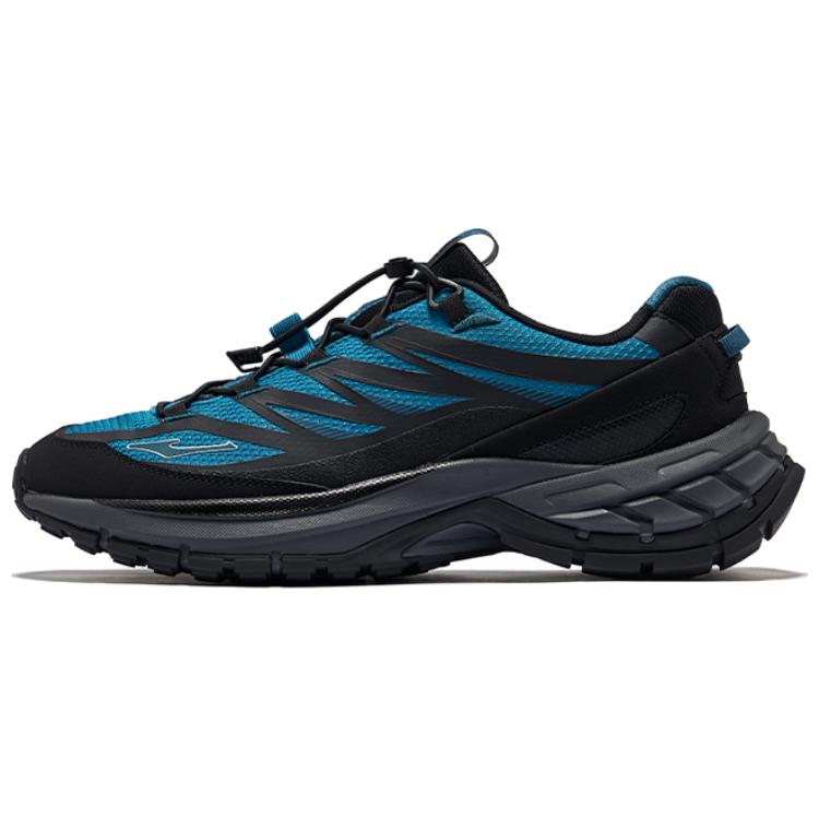 Erke Woyue 2 Slip Resistant Abrasion Resistant Mid top Outdoor Shoes Men’s Blue Black