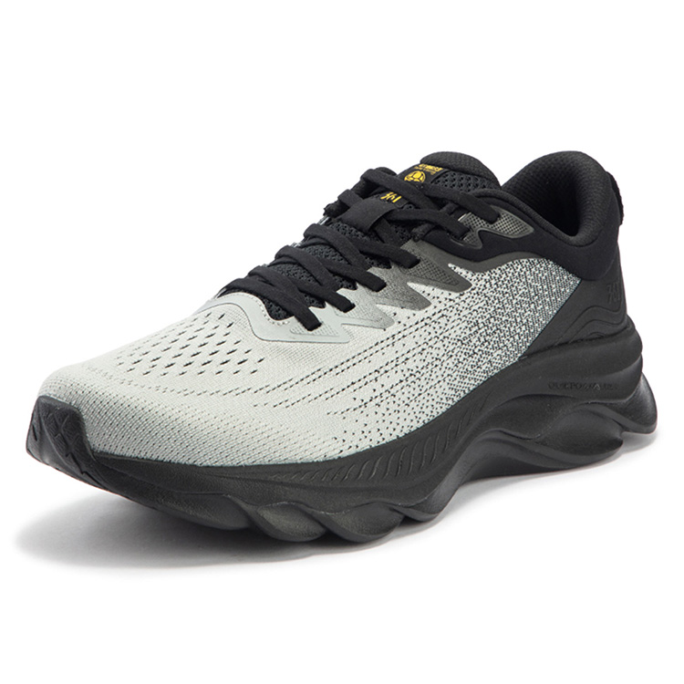 361° Cushioning Abrasion Resistant Breathable Low top Running Shoes Men’s Black Gray