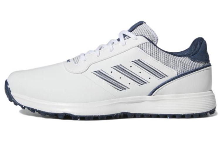 Adidas S2G Spikeless Leather Golf Slip Resistant Abrasion Resistant Low top Golf Shoes Men's White