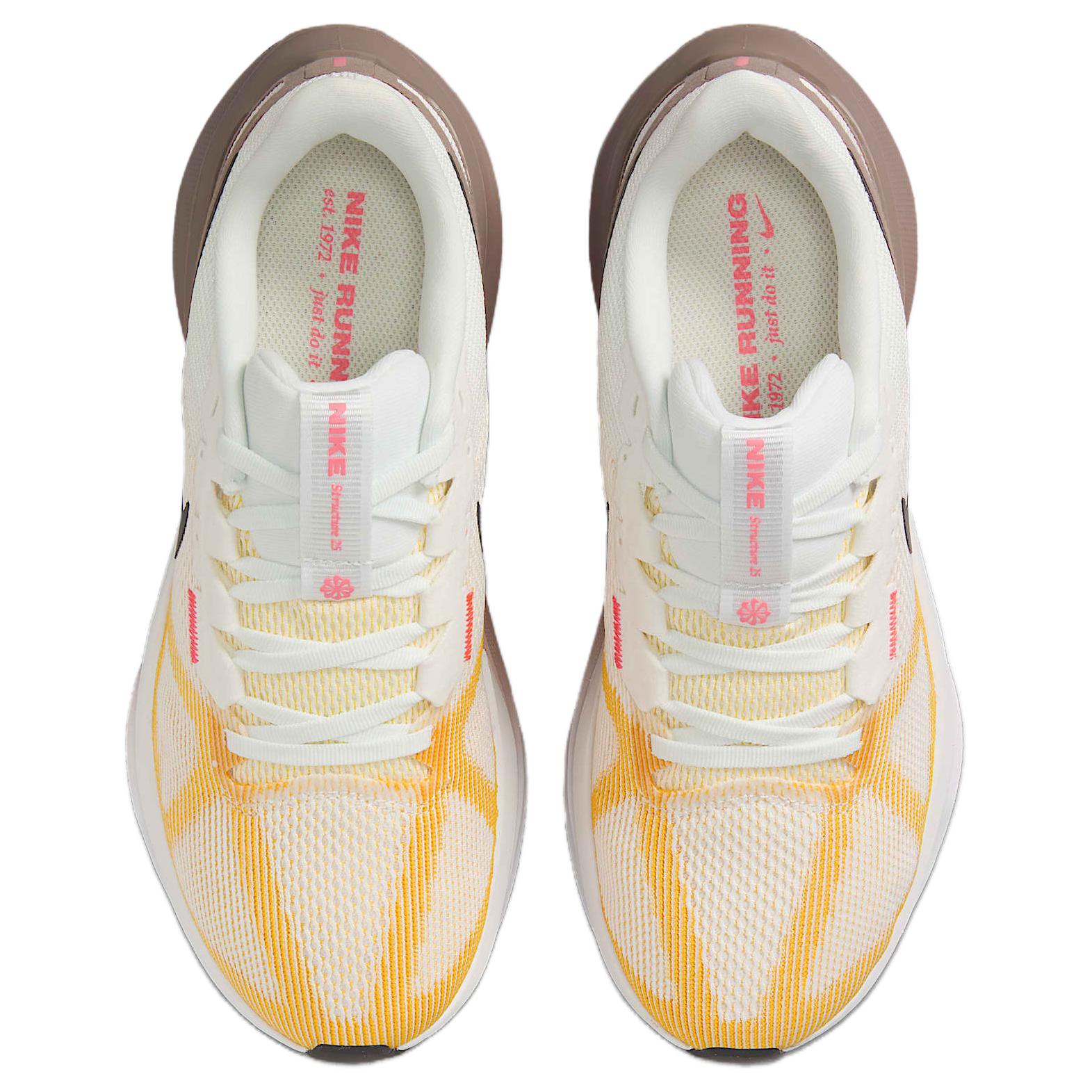 Nike Structure 25 Summit White Mink Brown Varsity Maize Black Women’s