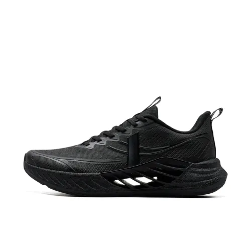 Xtep Hydrogen Wind 8.0 Comfortable and Trendy Low-top Casual Training Sprint Running Shoes Men's Black Charcoal Gray