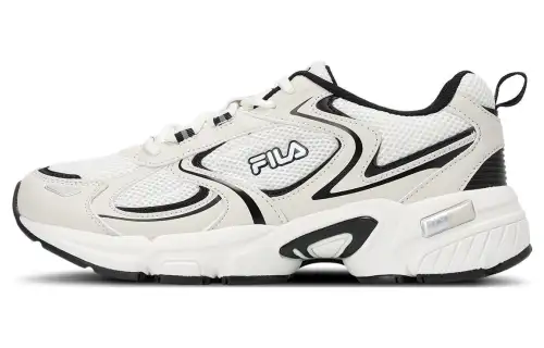FILA Light Ranger Cushioning, Wear Resistant Low top Running Shoes Unisex White