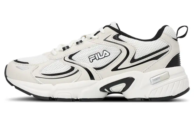 FILA Light Ranger Cushioning, Wear Resistant Low top Running Shoes Unisex White