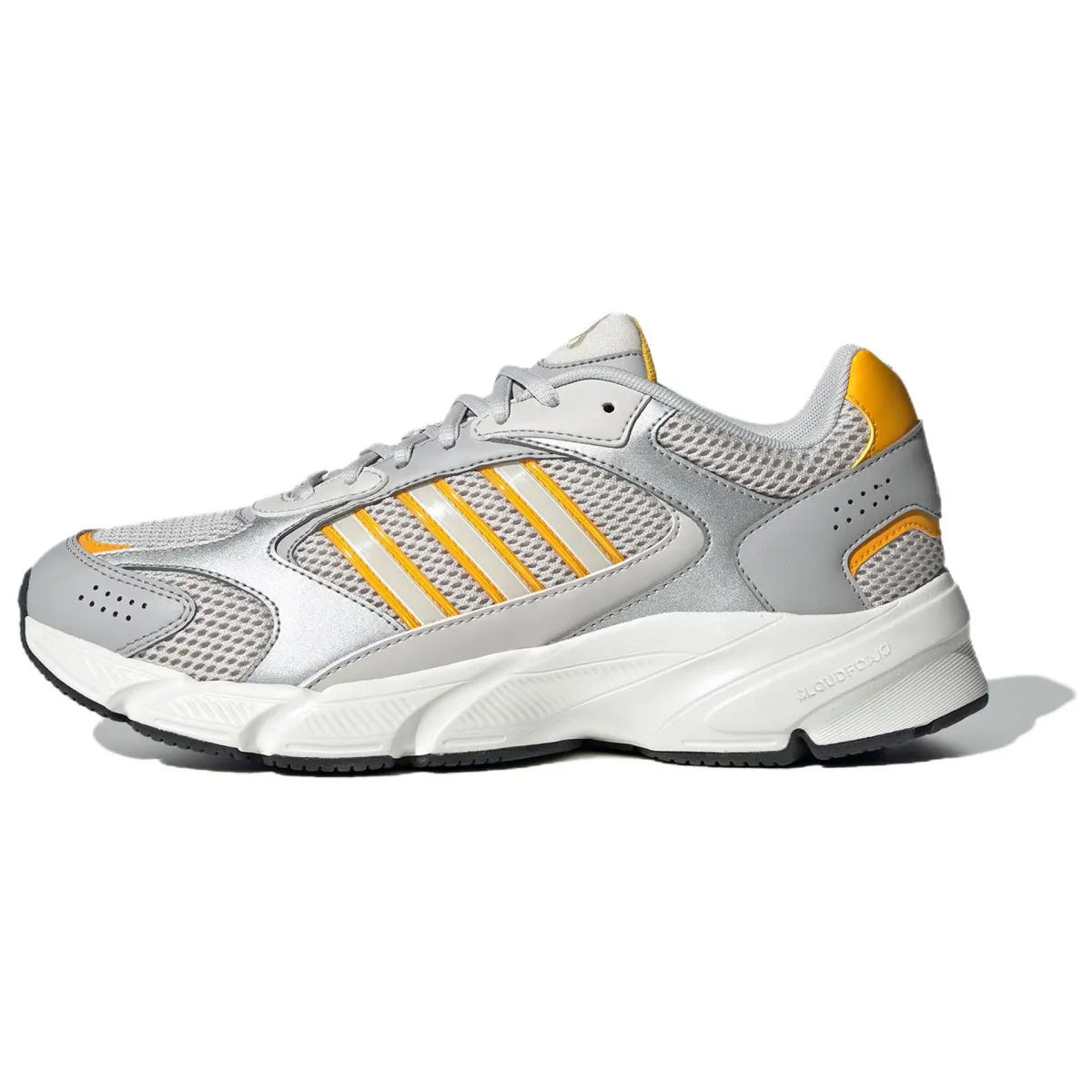 Adidas CRAZYCHAOS 2000 Comfortable Slip Resistant Abrasion Resistant Low top Casual Running Shoes Unisex Silver Yellow