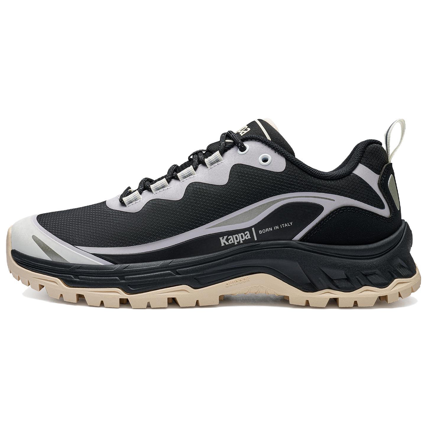 Kappa Slip Resistant Abrasion Resistant Low top Casual Functional Shoes Unisex Black White