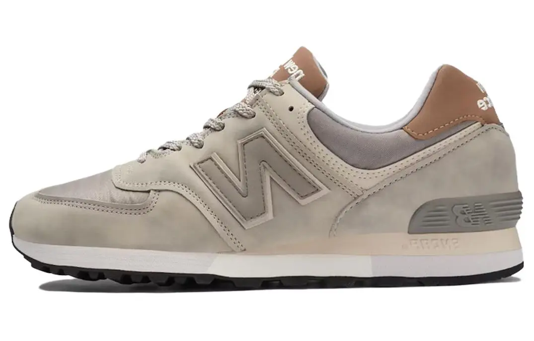 New Balance NB 576 Synthetic Leather Abrasion Resistant Abrasion Resistant Low top Casual Running Shoes Men's Tan
