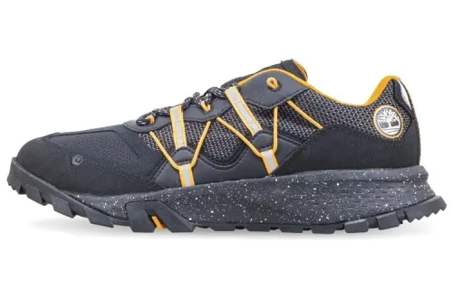 Timberland Garrison Trail Running Shoes Men's Low Top Black/Orange