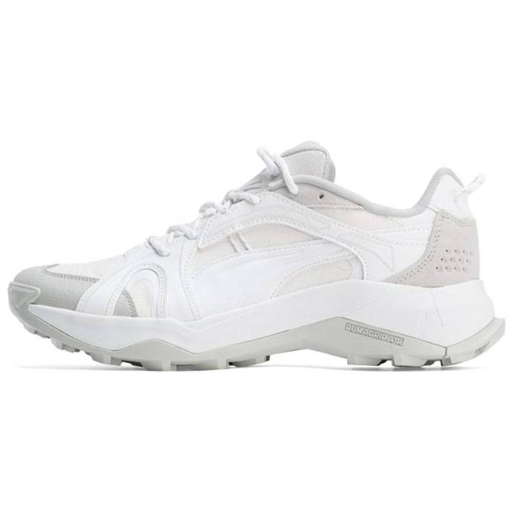 PUMA Explorer Nitro SPS Slip Resistant Abrasion Resistant Low top Casual Running Shoes Unisex White Gray
