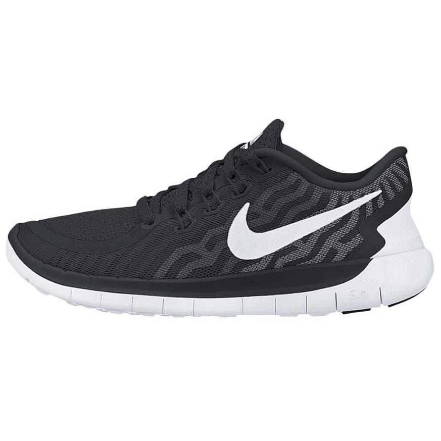 Nike Free 5.0 Slip Resistant Abrasion Resistant Low top Casual Running Shoes Men’s Black