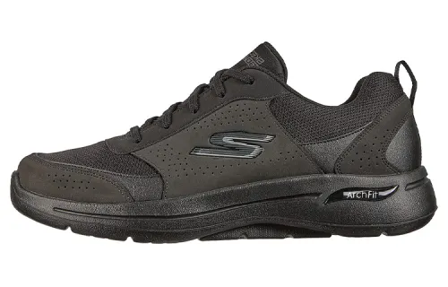 Skechers Go Walk Arch Fit Comfortable Round Toe Low top Running Shoes Men's Black