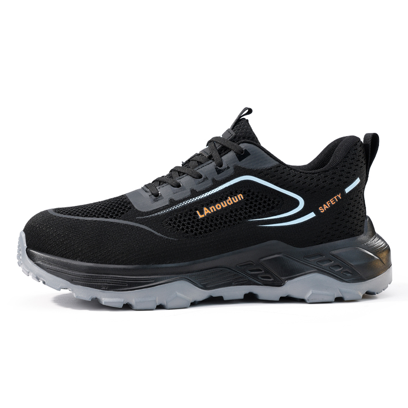 LANOUDUN Breathable Impact Resistant Low top Outdoor Shoes Unisex Black