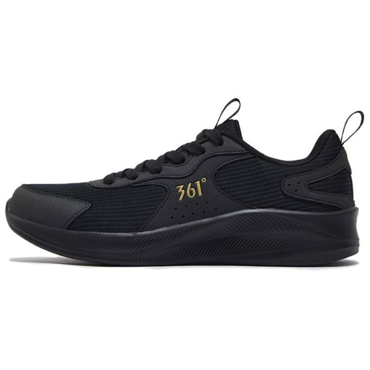 361° Cushioning Slip Resistant Cushioning Slip Resistant Low top Casual Running Shoes Men’s Obsidian Black