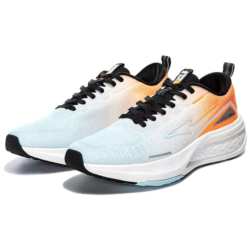 Erke Cushioning Slip Resistant Low top Running Shoes Men’s White Orange