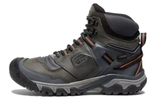 Keen Ridge Fle Sports Wear resistant And Waterproof High top Outdoor Sports Shoes Men's Black