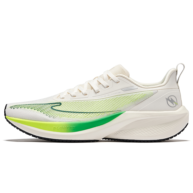 Erke Lightning 4 Cushioning Lightweight Rebound Low top Casual Training Running Shoes Men’s White Green