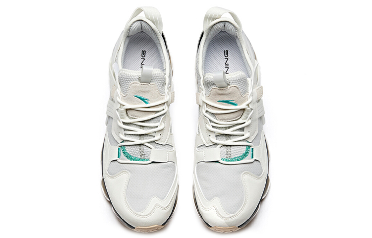 Anta Cushioning Abrasion Resistant Coverage Support Rebound Low top Running Shoes Men’s White Gray
