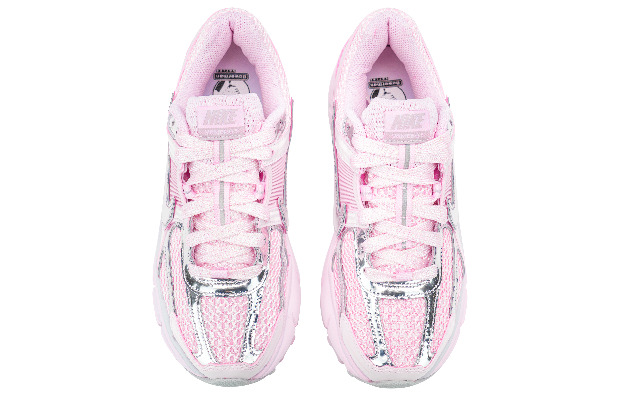 Nike Zoom Vomero 5 Slip Resistant Abrasion Resistant Low top Running Shoes Women’s Pink Silver