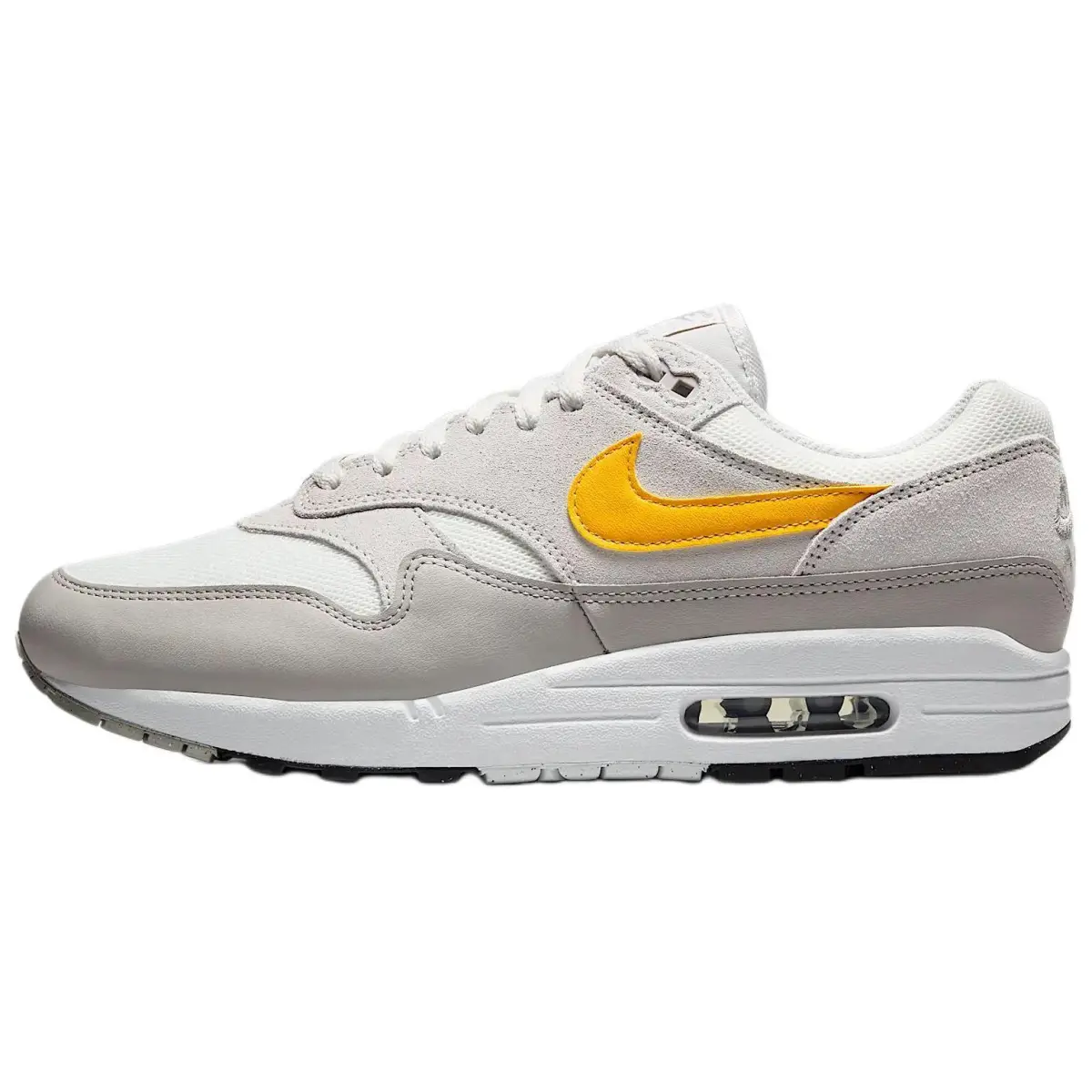 Nike Air Max 1 Abrasion Resistant Abrasion Resistant Low top Casual Running Shoes Men's Gray