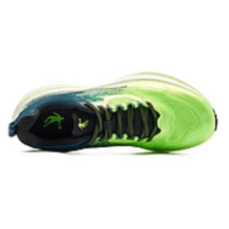 QIAODAN Infinity PRO 2.0 Cushioning Slip Resistant Abrasion Resistant Low top Sprint Running Shoes Men’s Green Blue
