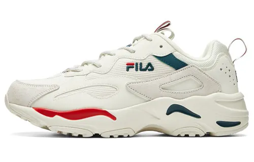 FILA Tracer Synthetic Leather, Split Suede Vintage Cushioning Slip Resistant Abrasion Resistant Height Increasing
