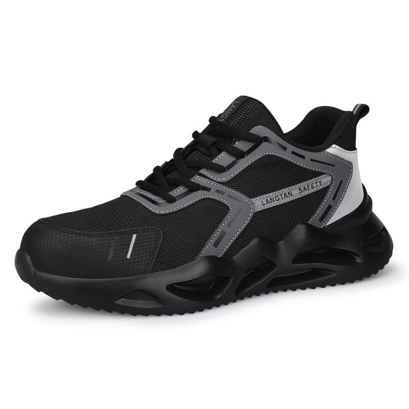LANGTAN Synthetic Leather Lightweight Rebound Low top Outdoor Shoes Unisex