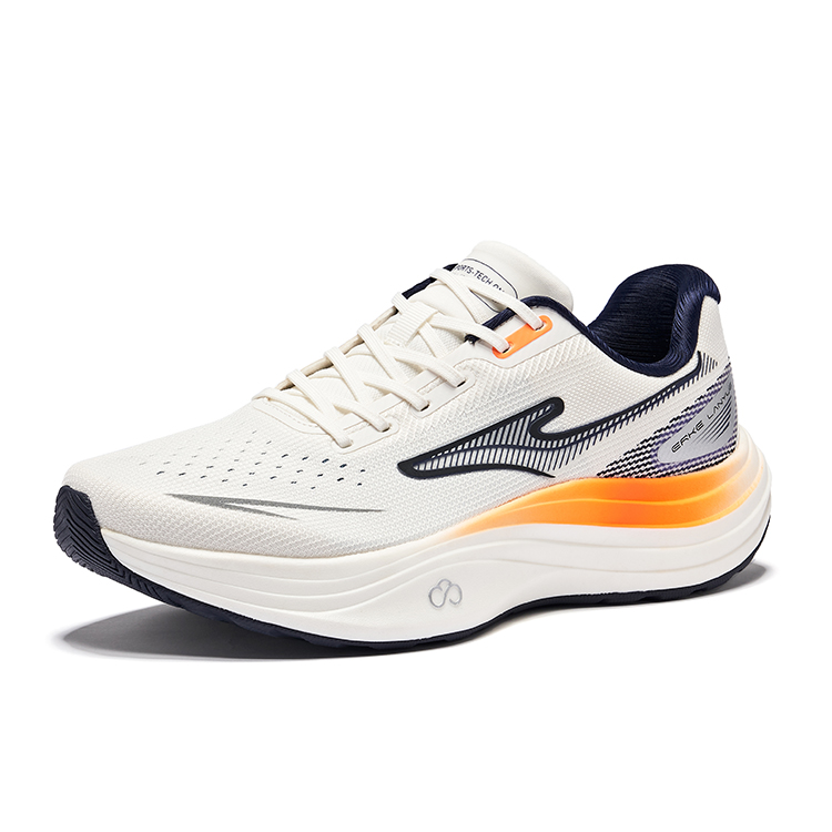Erke Luanyu Cushioning Lightweight Rebound Low top Casual Training Running Shoes Men’s Microcrystal White Bristol Blue