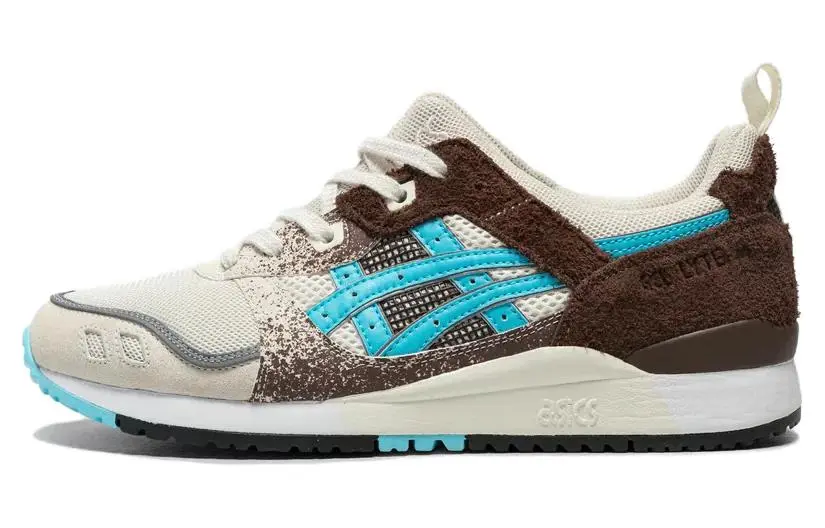 Up There x Asics Gel Lyte 3 Low top Running Shoes Men's Beige Brown Blue