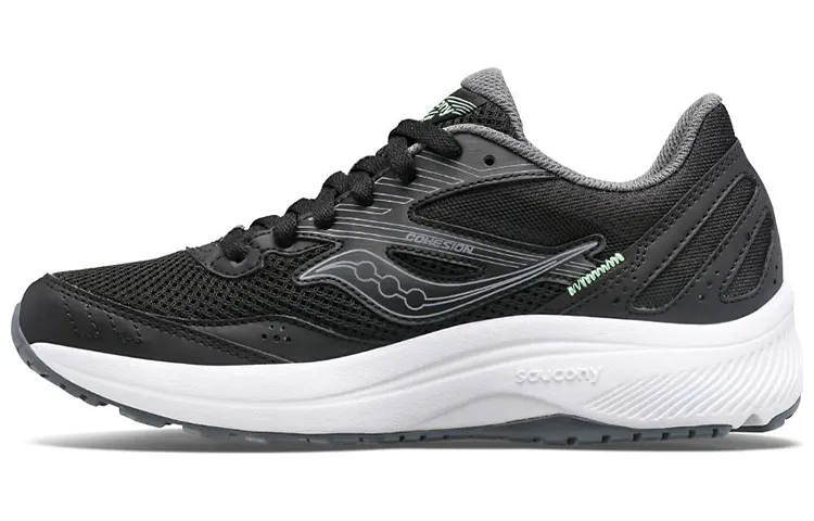 Saucony Cohesion 15 Running Shoes Women's Low Top Black/White