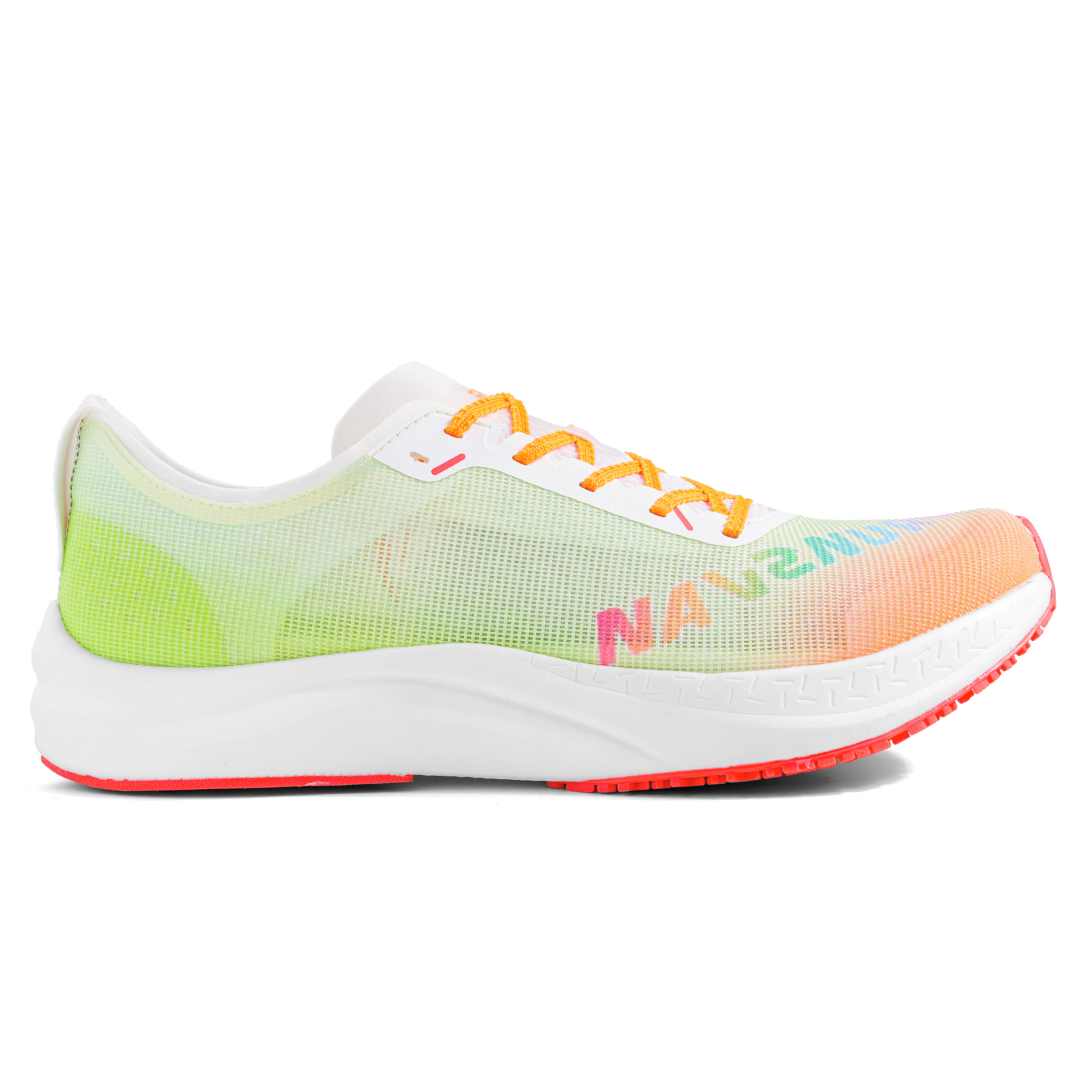 IRUNSVAN Fall Running Shoes Unisex Mismatched Color Green & Orange