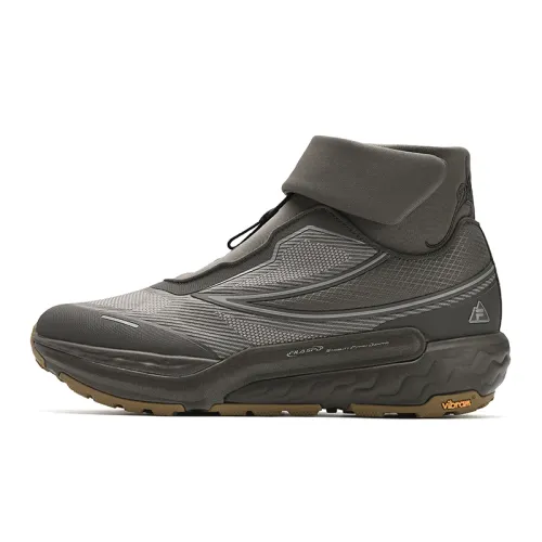 James Jean x FILA SPD HORIZON Abrasion Resistant Fashion Short Outdoor Boots Men's Gray Brown