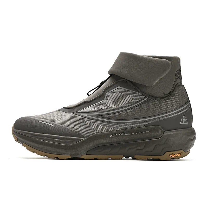 James Jean x FILA SPD HORIZON Abrasion Resistant Fashion Short Outdoor Boots Men's Gray Brown