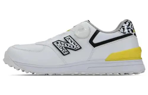 New Balance 574 Boa 2E Golf Shoes 'White Black Yellow' Women's