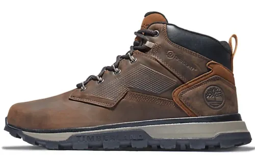 Timberland Hiker Leather Abrasion Resistant Ankle Length Outdoor Boots Black Brown