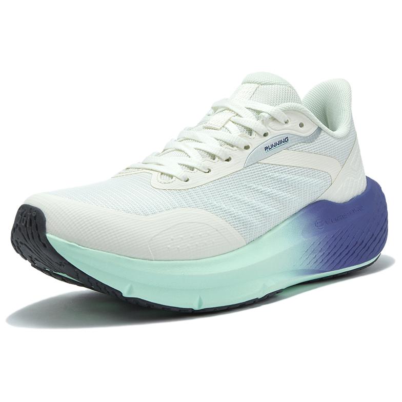 361° Slip Resistant Abrasion Resistant Low top Casual Running Shoes Men’s White Teal Blue
