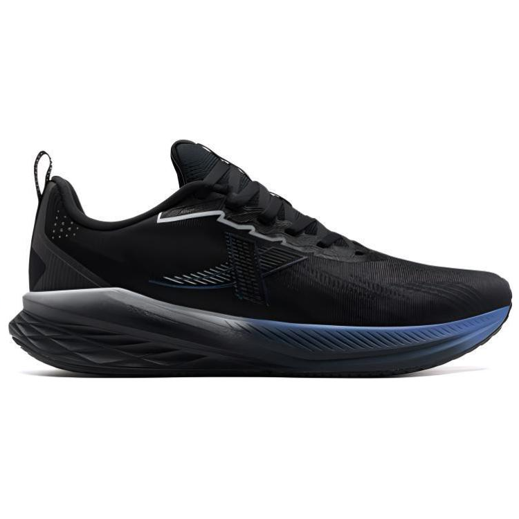 XTEP 5.0LITE Fabric Cushioning Abrasion Resistant Cushioning, Wear Resistant Low top Running Shoes Men’s Black Blue