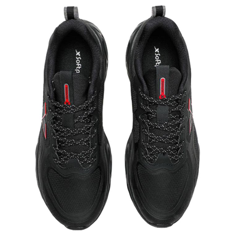 XTEP Cushioning Abrasion Resistant Waterproof Low top Running Shoes Men’s Black