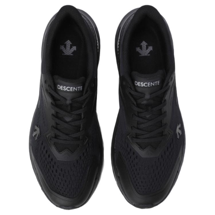 DESCENTE MOVESTEP Slip Resistant And Breathable Low top Running Shoes Unisex Black