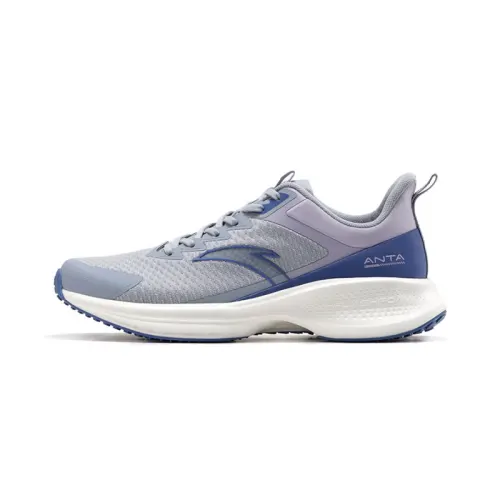 Anta Super Natural Slip Resistant Abrasion Resistant Low top Casual Running Shoes Men's Gray White