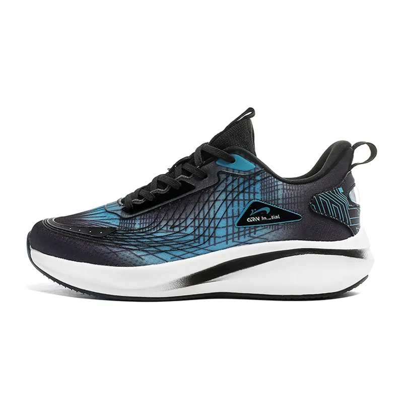 K bird Comfortable Textile, Synthetic Leather Breathable Lightweight Rebound Low top Running Shoes Men's