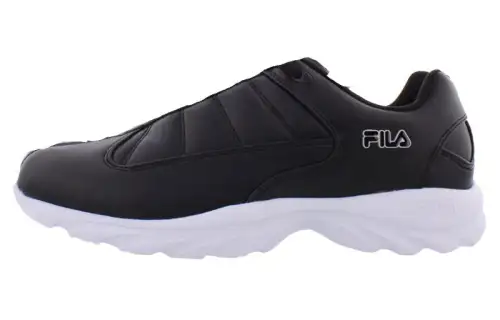FILA Comfortable Abrasion Resistant Breathable Low top Running Shoes Men's Black