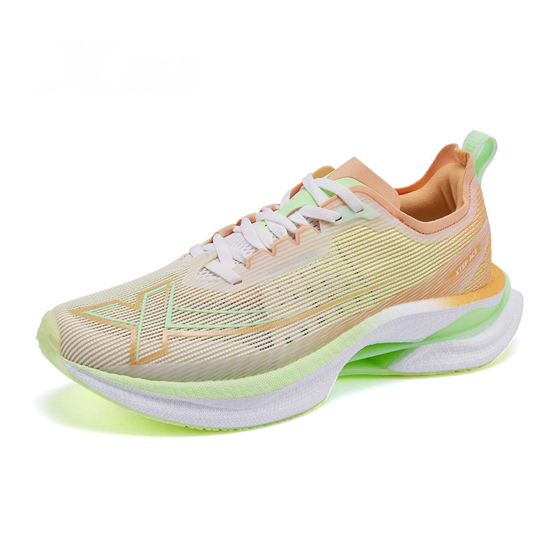 XTEP Cushioning Slip Resistant Abrasion Resistant Breathable Lightweight Rebound Low top Sprint Running Shoes Men’s