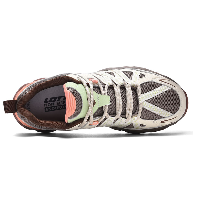 LOTTO Cushioning Slip Resistant Abrasion Resistant Low top Functional Shoes Women’s Taupe